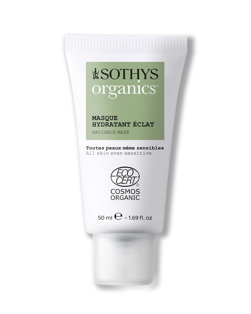 Maschera idratante viso, cosmetico bio Masque éclat Sothys Organics