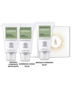 Cofanetto organics viso Sothys. Crema, gommage e maschera bio